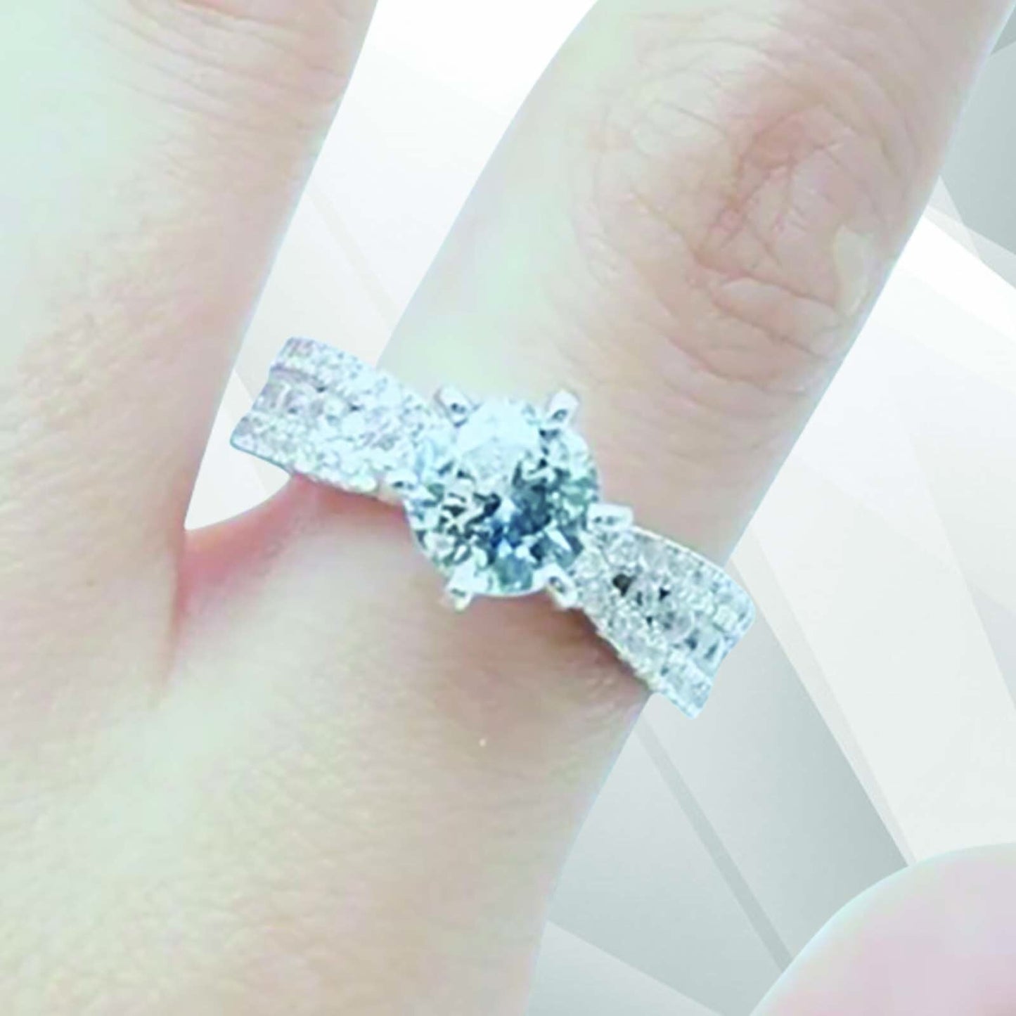 2.0Ct Round-Cut CZ Diamond Solitaire Bridal Engagement Ring 18K White Gold Over