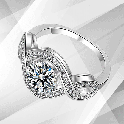 2.5Ct Round-Cut Diamond Cushion Halo Bridal Engagement Ring 18K White Gold Over