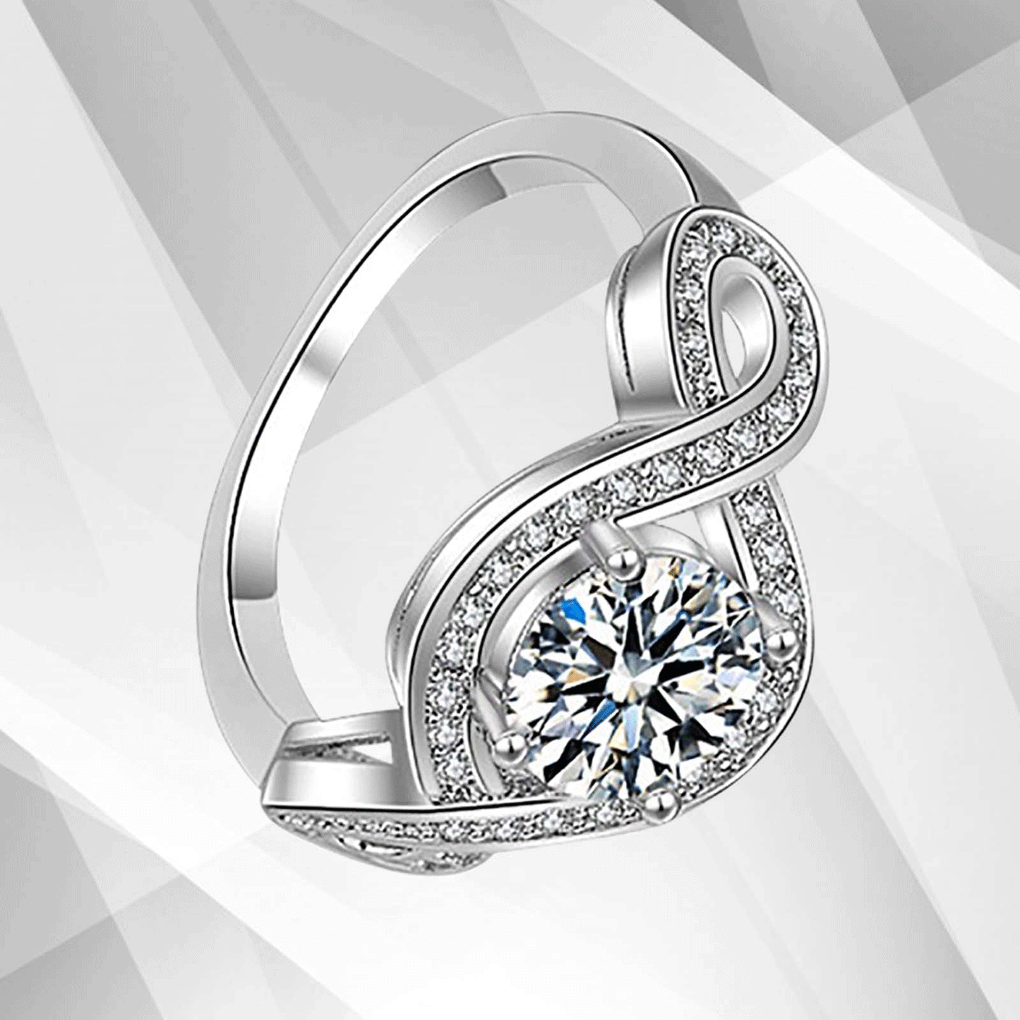 2.5Ct Round-Cut Diamond Cushion Halo Bridal Engagement Ring 18K White Gold Over