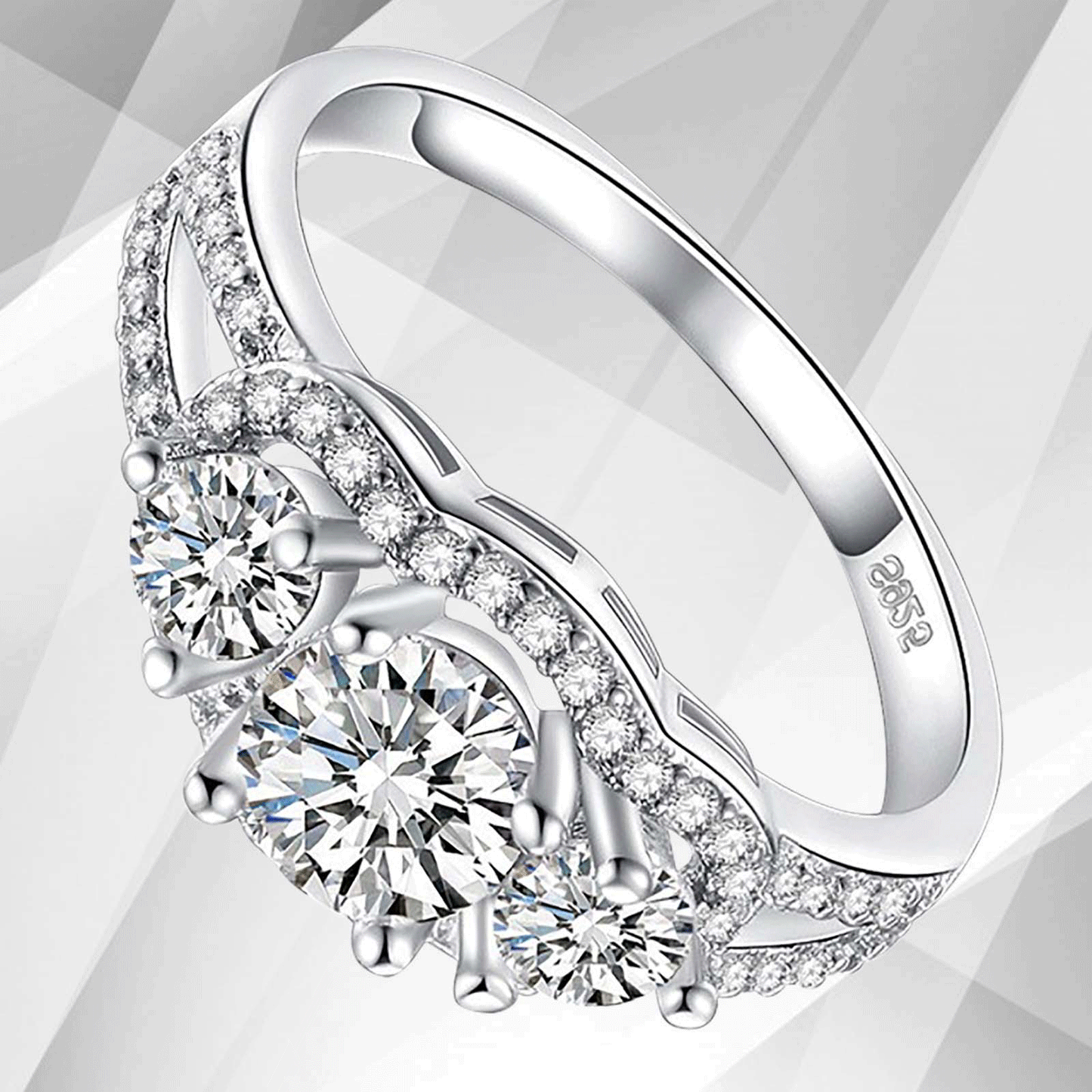 2.00Ct Round-Cut Diamond Solitaire Bridal Engagement Ring 18Ct White Gold Over