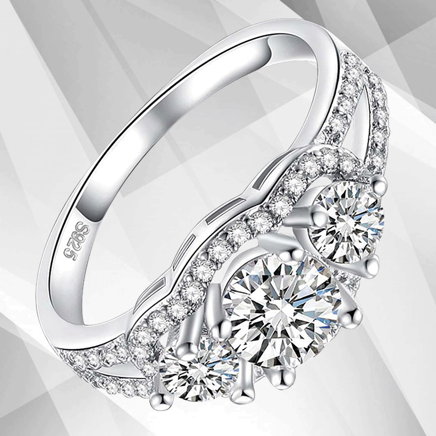2.00Ct Round-Cut Diamond Solitaire Bridal Engagement Ring 18Ct White Gold Over