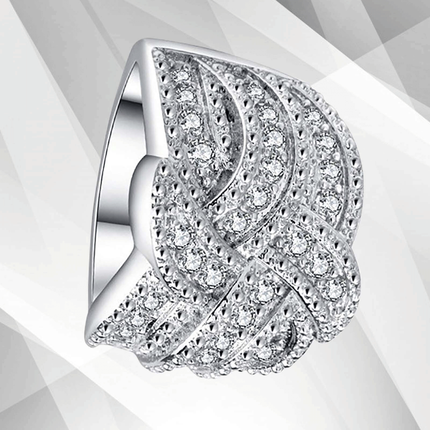 0.50Ct Round-Cut Sparkling CZ Diamonds Girls Engagement Ring 18K White Gold Over