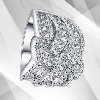 0.50Ct Round-Cut Sparkling CZ Diamonds Girls Engagement Ring 18K White Gold Over