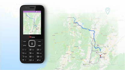 TT240 Simple Whatsapp Mobile Phone 3G KaiOS Feature Smartphone & In Car Charger & Vodafone PAYG Sim Card
