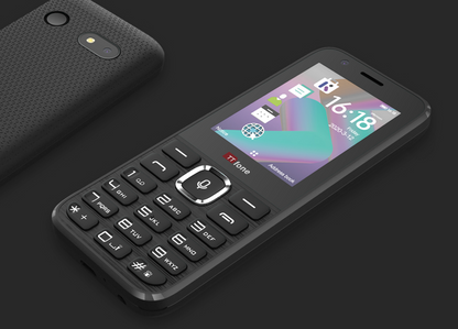 TT240 Simple Whatsapp Mobile Phone 3G KaiOS Feature Smartphone & In Car Charger & Vodafone PAYG Sim Card