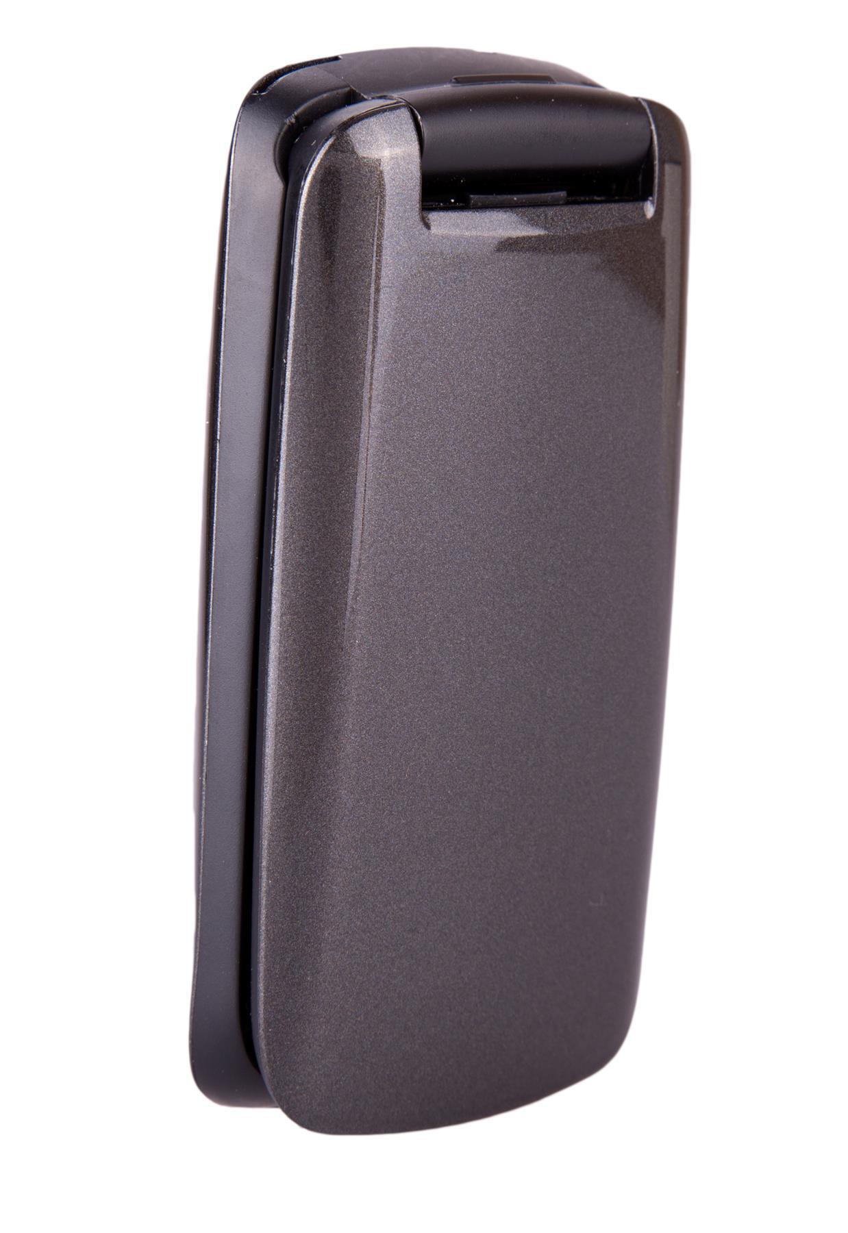 TT300 Star GREY Flip Folding Big Button Senior SOS Emergency Button Mobile Phone & CB4 Nylon Holster Case & Vodafone PAYG Sim Card