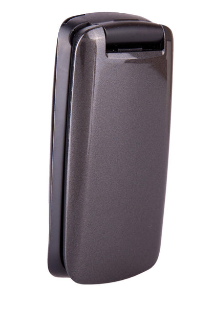 TT300 Star GREY Flip Folding Big Button Senior SOS Emergency Button Mobile Phone & CB4 Nylon Holster Case & Vodafone PAYG Sim Card