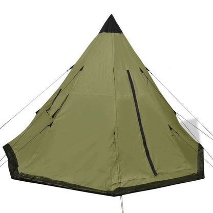 Four People Tent Camping Outdoors Vacation with Bag Green