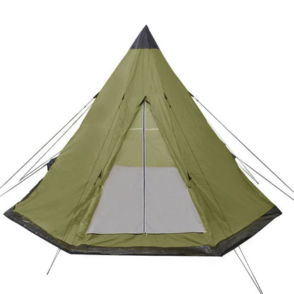 Four People Tent Camping Outdoors Vacation with Bag Green