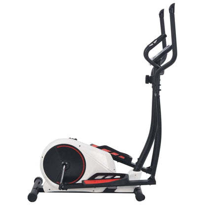 Magnetic Elliptical Trainer with Pulse Measurement Black & White