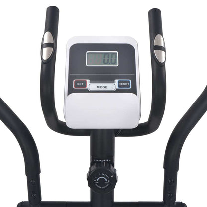 Magnetic Elliptical Trainer with Pulse Measurement Black & White
