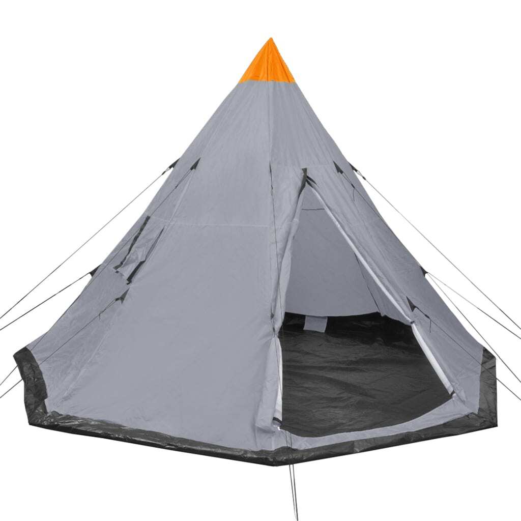 Four People Tent Camping Outdoors Vacation with Bag Grey