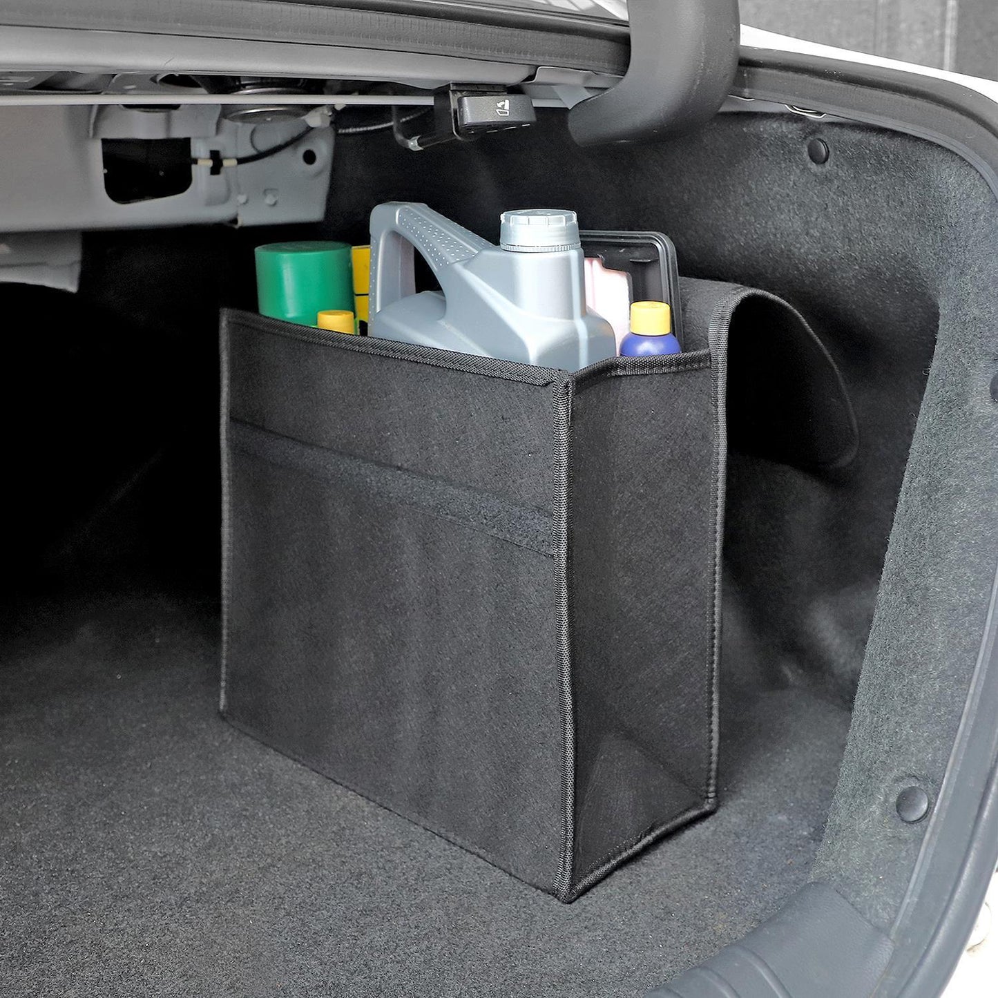 Black Anti Slip Car Trunk Boot Storage Organiser Case Tool Bag - Medium