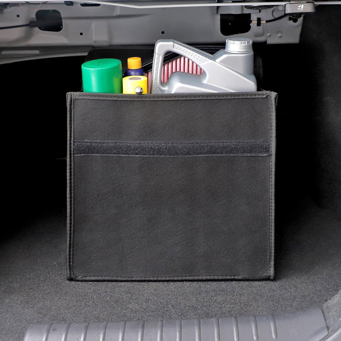 Black Anti Slip Car Trunk Boot Storage Organiser Case Tool Bag - Medium
