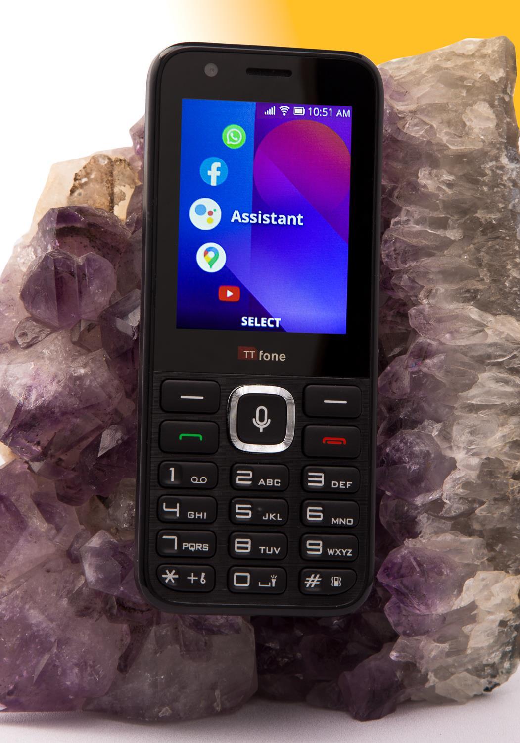 TTfone TT240 Simple Whatsapp Mobile Phone 3G KaiOS Feature Smartphone with Vodafone Sim
