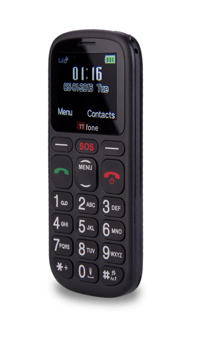 TT100 Comet Big Button Mobile Phone Eldery & SOS Button & CB4 Nylon Holster Case & Vodafone Sim Card