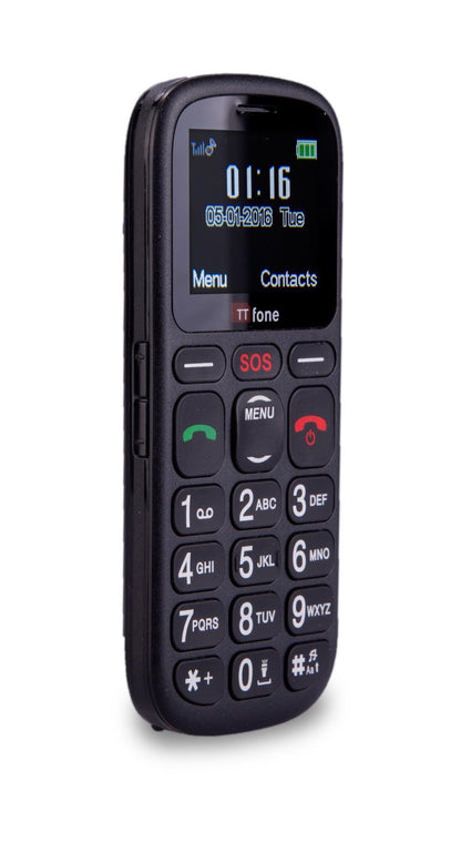 TT100 Comet Big Button Mobile Phone Eldery & SOS Button & CB4 Nylon Holster Case & Vodafone Sim Card