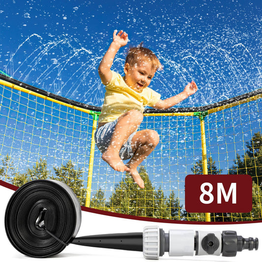 8M/26FT Trampoline Sprinkler, Outdoor Waterpark Hose Water Sprayer