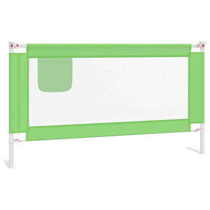 Toddler Safety Bed Rail Green 150x25 cm Fabric