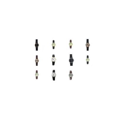 PELEX Ladies Leather Strap Quartz Watch PLX-013 Available Multiple colour