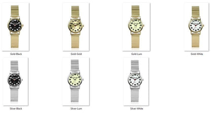 Ladies Expandable Bracelet Quartz Watch PLX-022 Available Multiple Colour