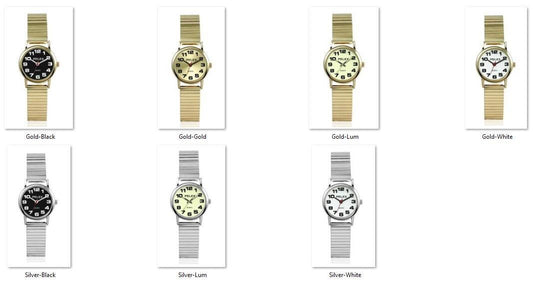 Ladies Expandable Bracelet Quartz Watch PLX-022 Available Multiple Colour