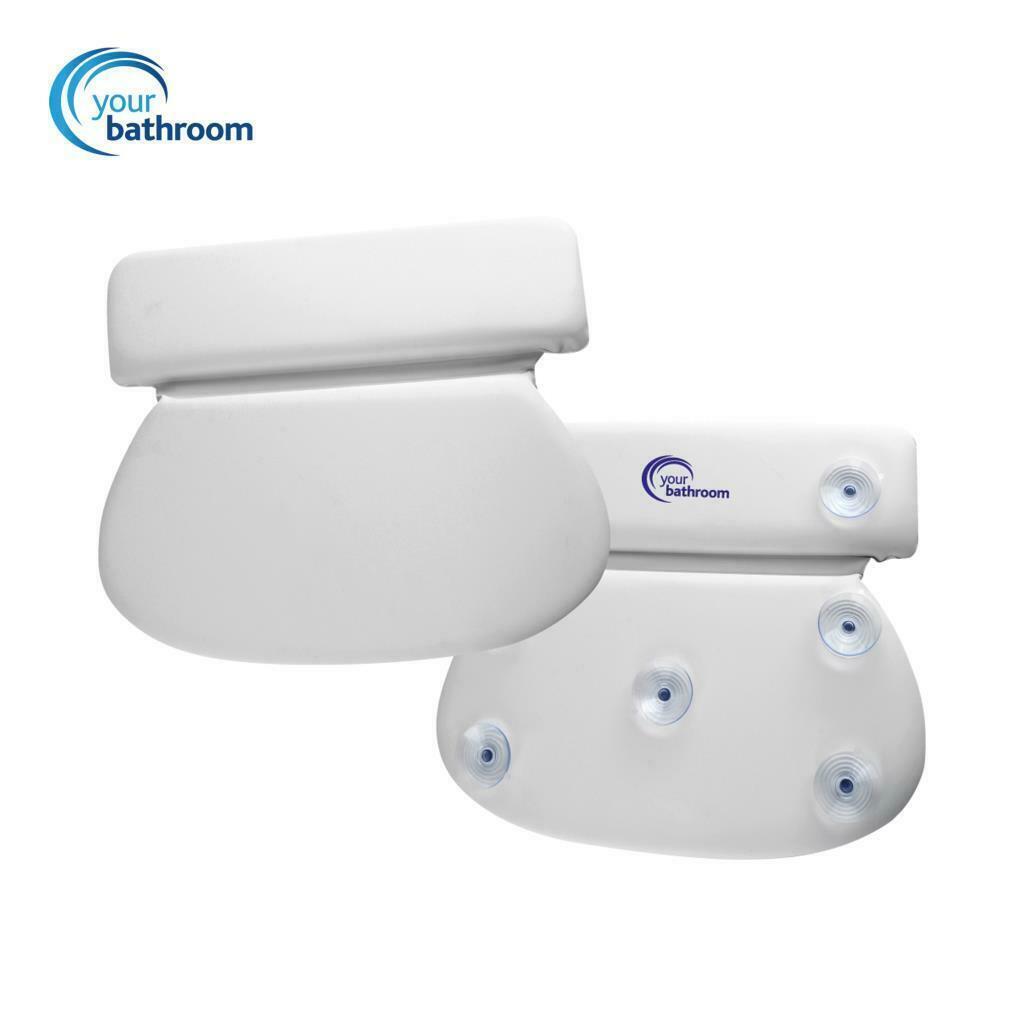 Luxury Waterproof Home Spa Bath Pillow Non-Slip Comfort Spongy Bath Cushion