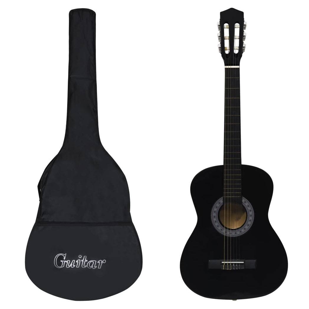Classical Guitar for Beginner with Bag Black 3/4 36"
