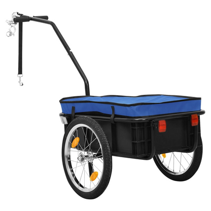 Bike Cargo Trailer/Hand Wagon 155x60x83 cm Steel Blue