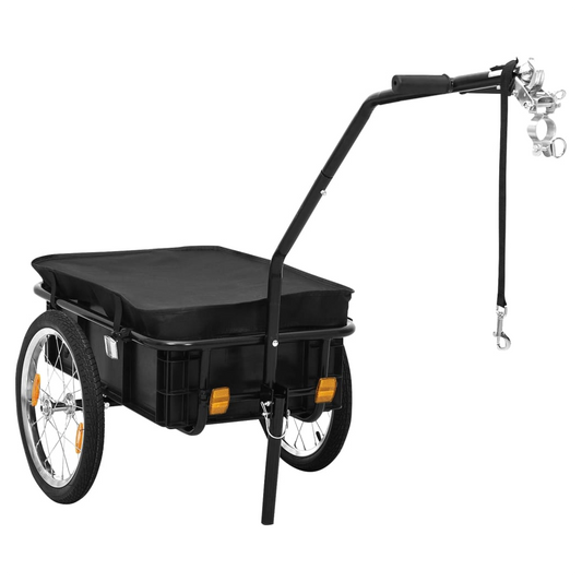 Bike Cargo Trailer/Hand Wagon 155x60x83 cm Steel Black