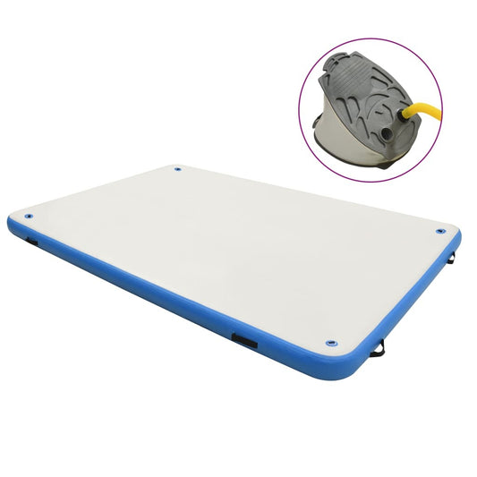 Inflatable Floating Deck Blue and White 300x200x15 cm