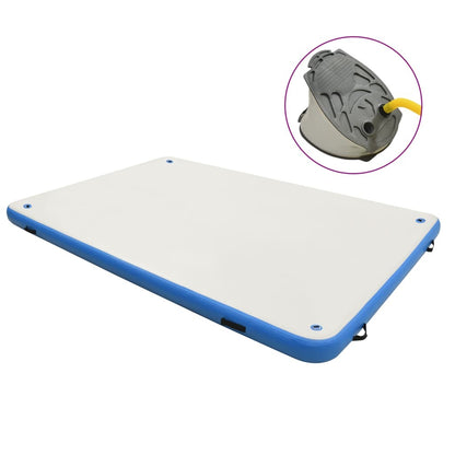 Inflatable Floating Deck Blue and White 300x200x15 cm