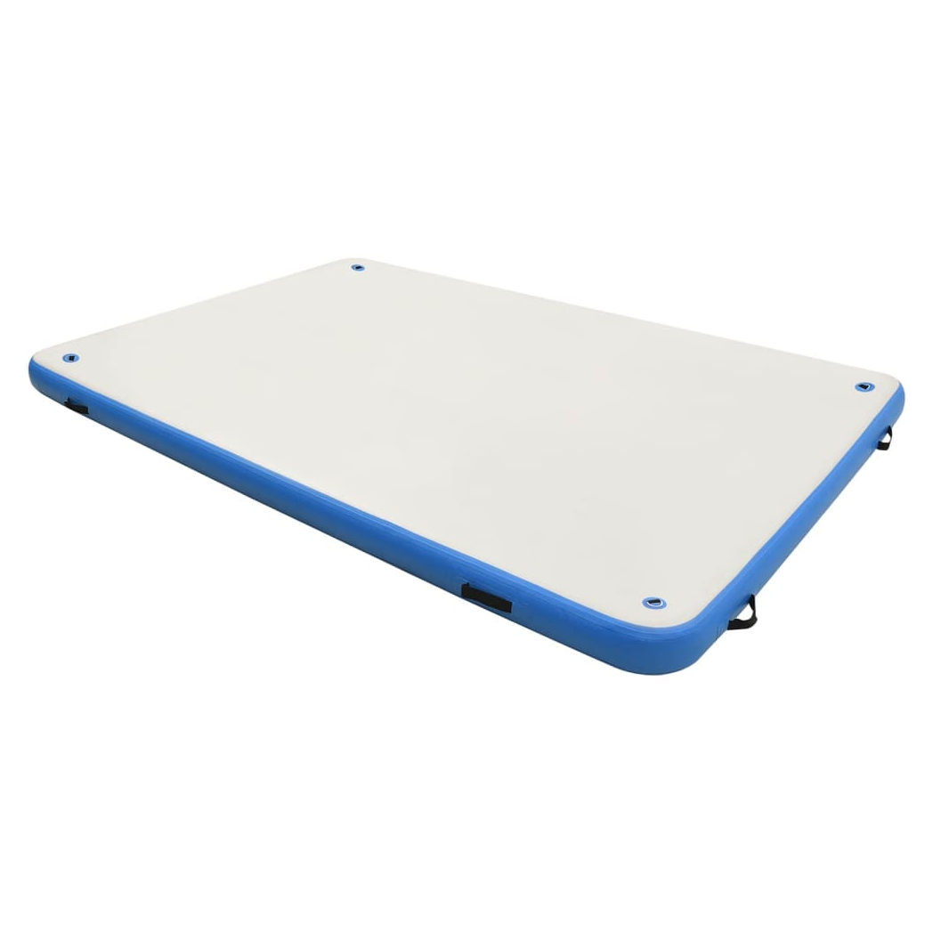 Inflatable Floating Deck Blue and White 300x200x15 cm
