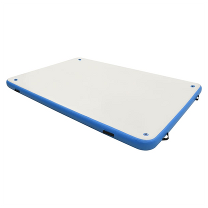 Inflatable Floating Deck Blue and White 300x200x15 cm