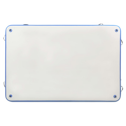 Inflatable Floating Deck Blue and White 300x150x15 cm