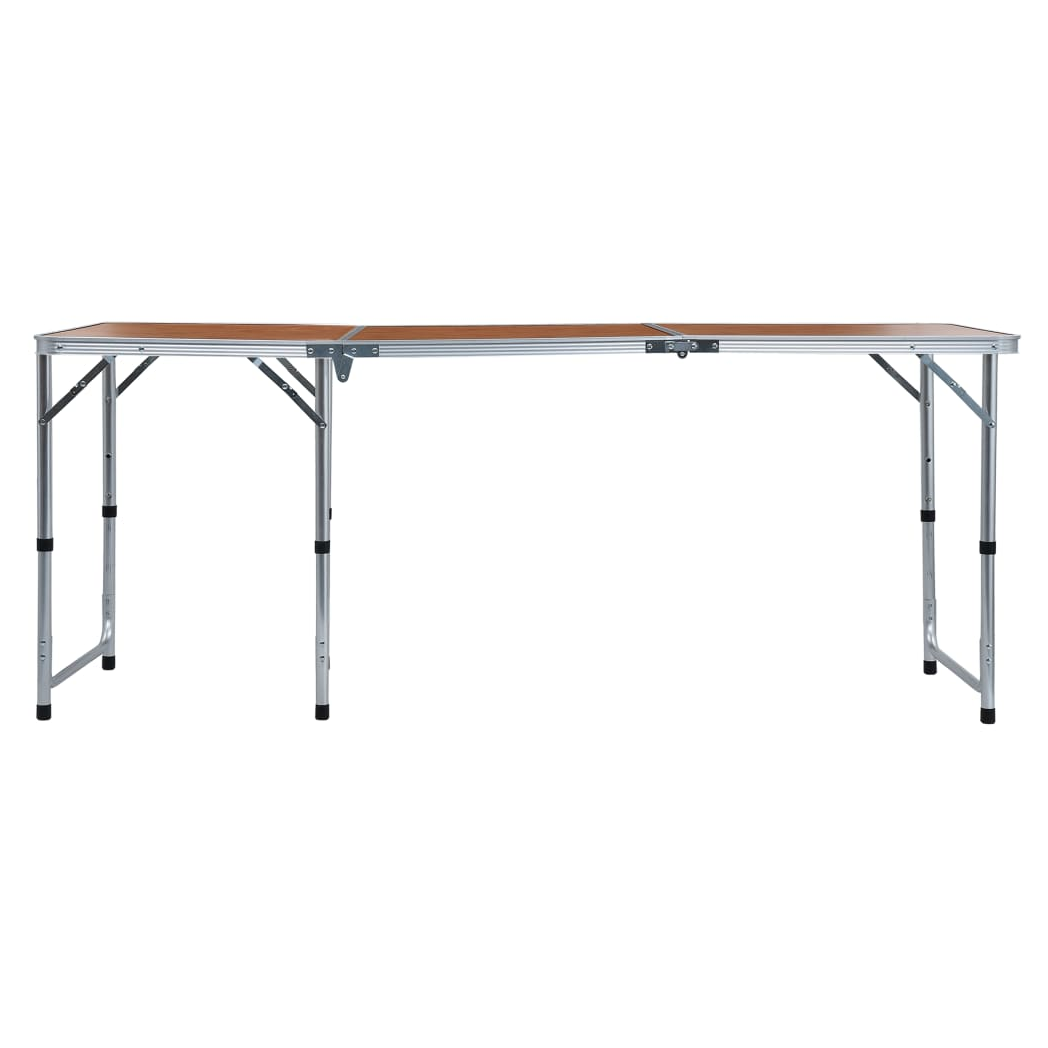 Foldable Camping Table Aluminium 180x60 cm