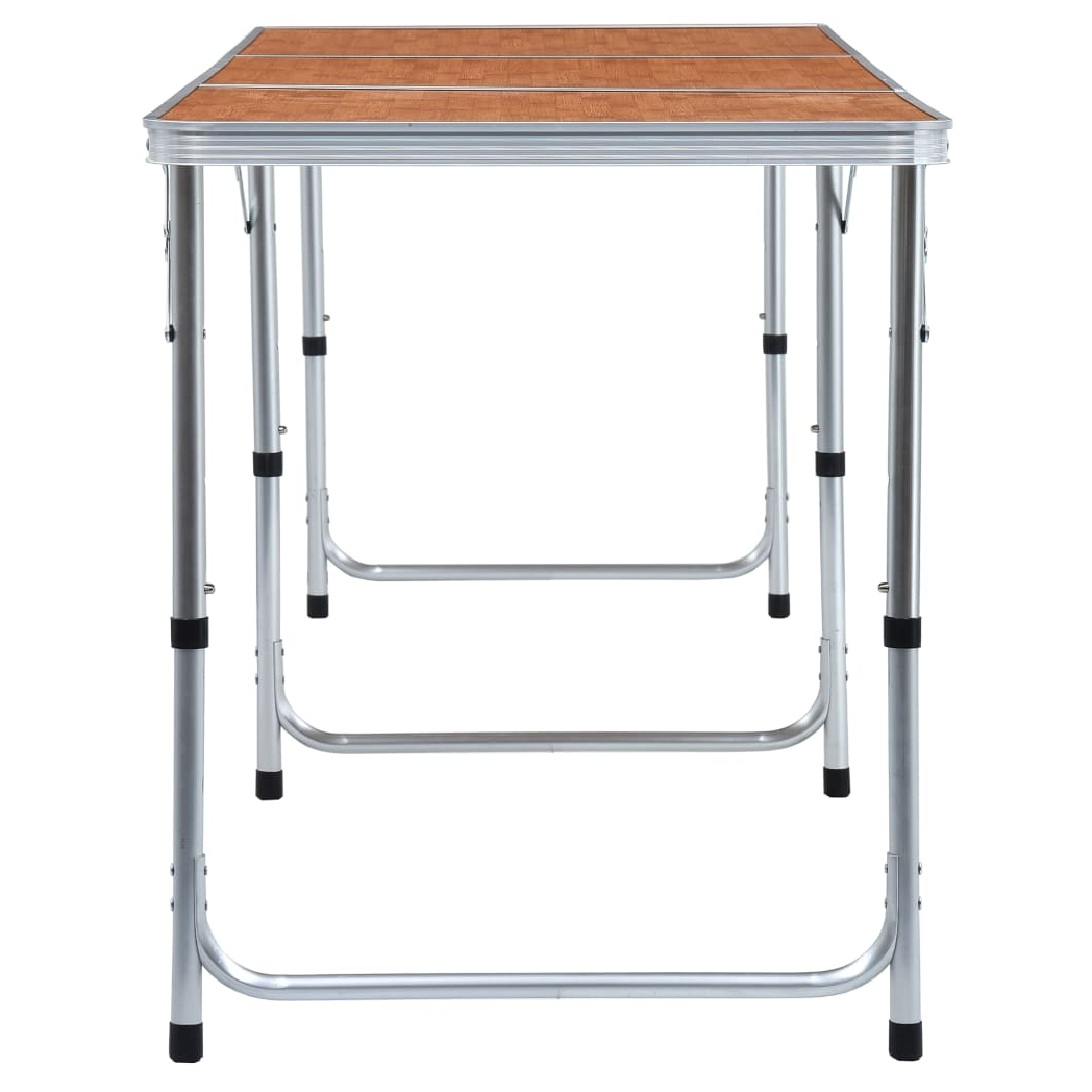 Foldable Camping Table Aluminium 180x60 cm