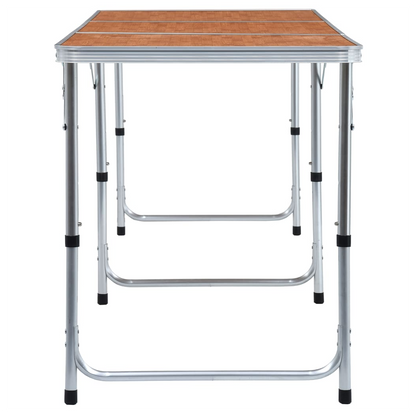 Foldable Camping Table Aluminium 180x60 cm
