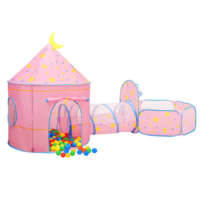 Children Play Tent with 250 Balls Pink 301x120x128 cm