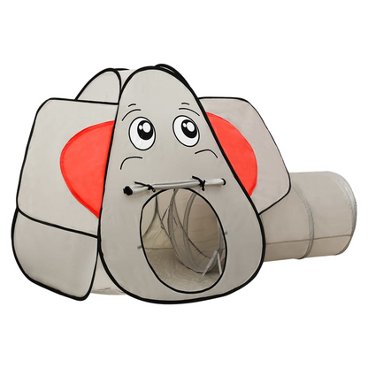 Elephant Children Play Tent with 250 Balls Grey 174x86x101 cm