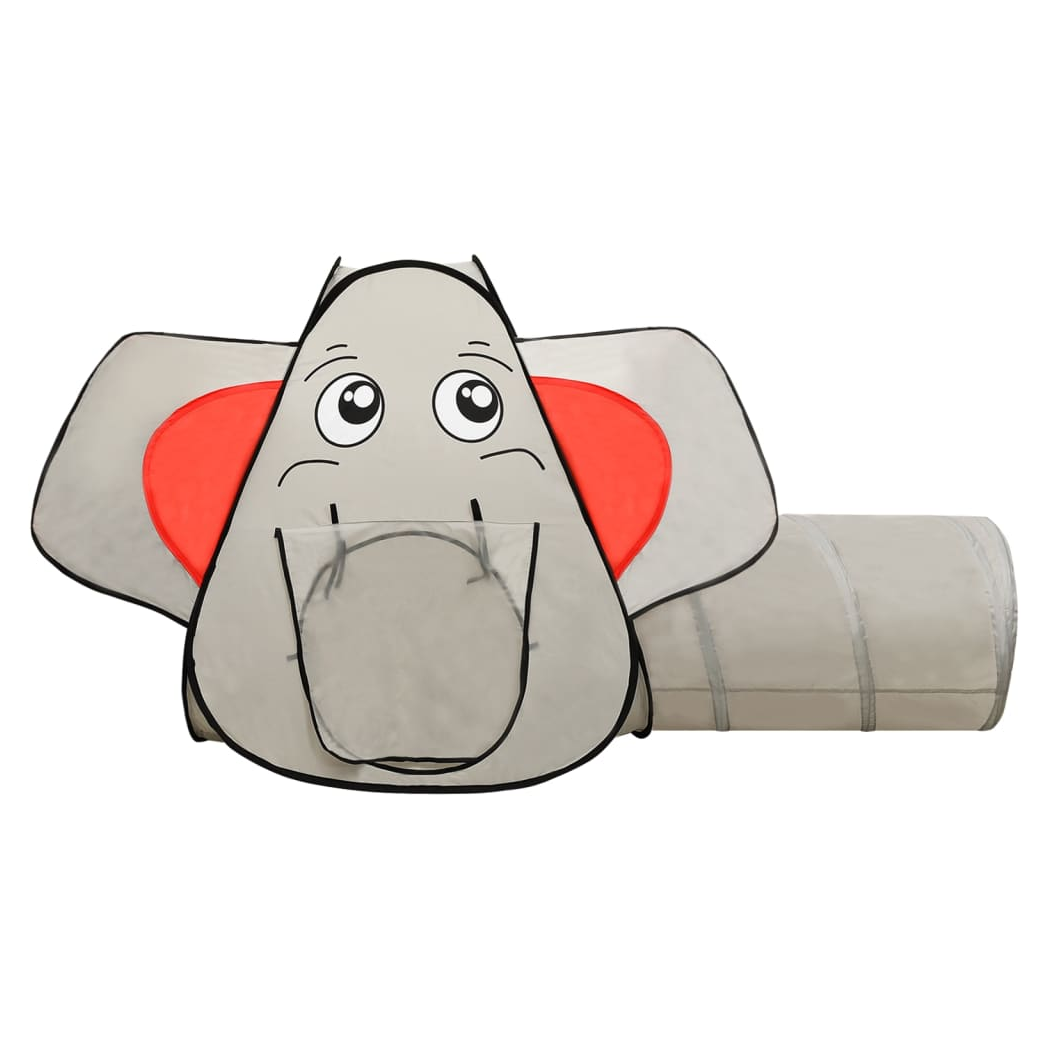 Elephant Children Play Tent with 250 Balls Grey 174x86x101 cm