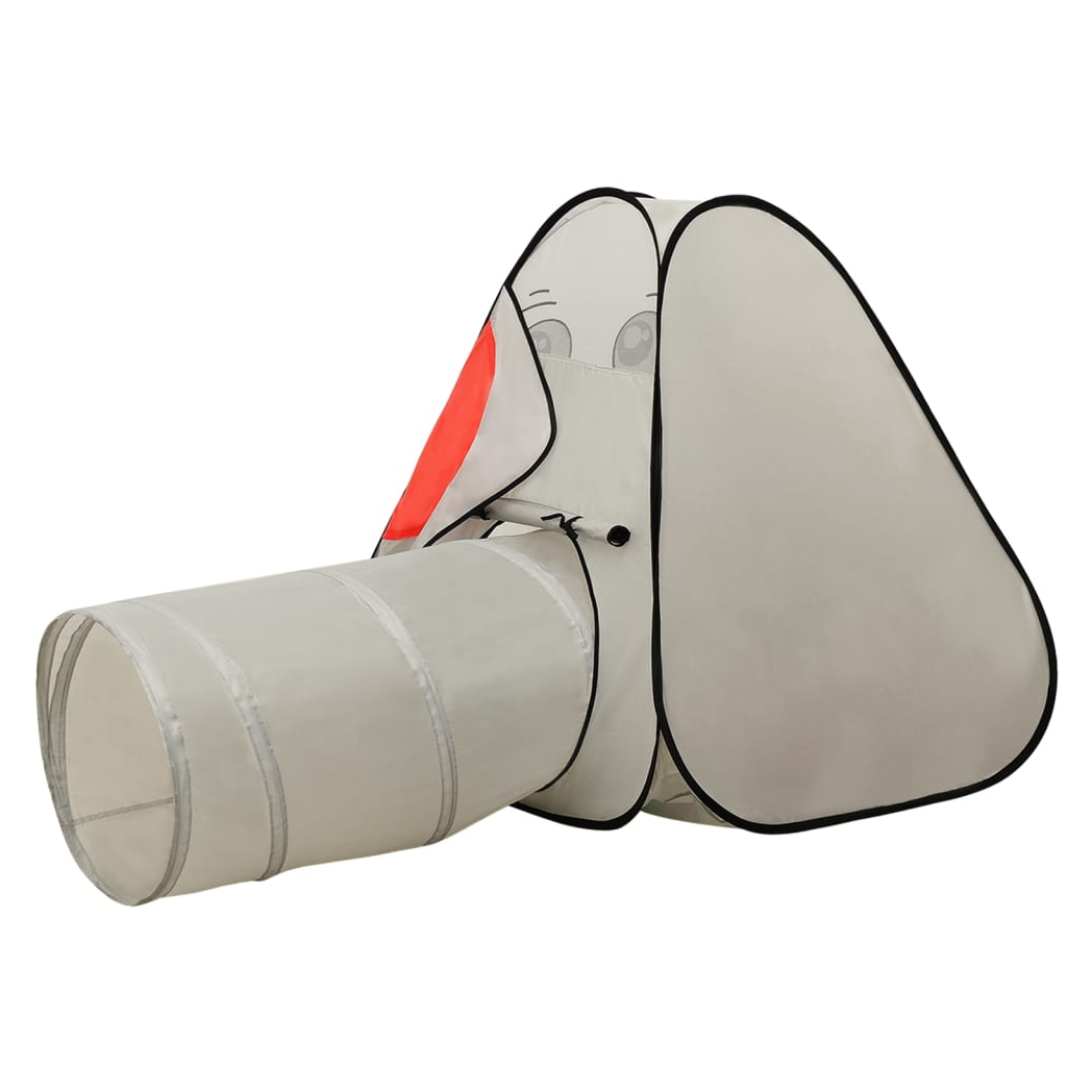 Elephant Children Play Tent with 250 Balls Grey 174x86x101 cm