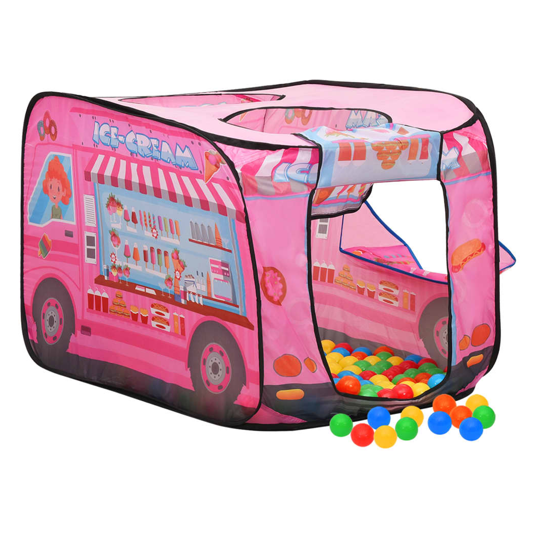Children Play Tent with 250 Balls Pink 70x112x70 cm