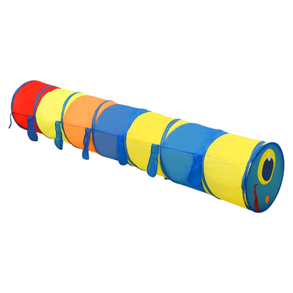 Children Play Tunnel with 250 Balls Multicolour 245 cm Polyester