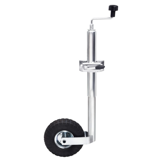 Jockey Wheel for Trailer with Split Clamp 48 mm Galvanised Steel