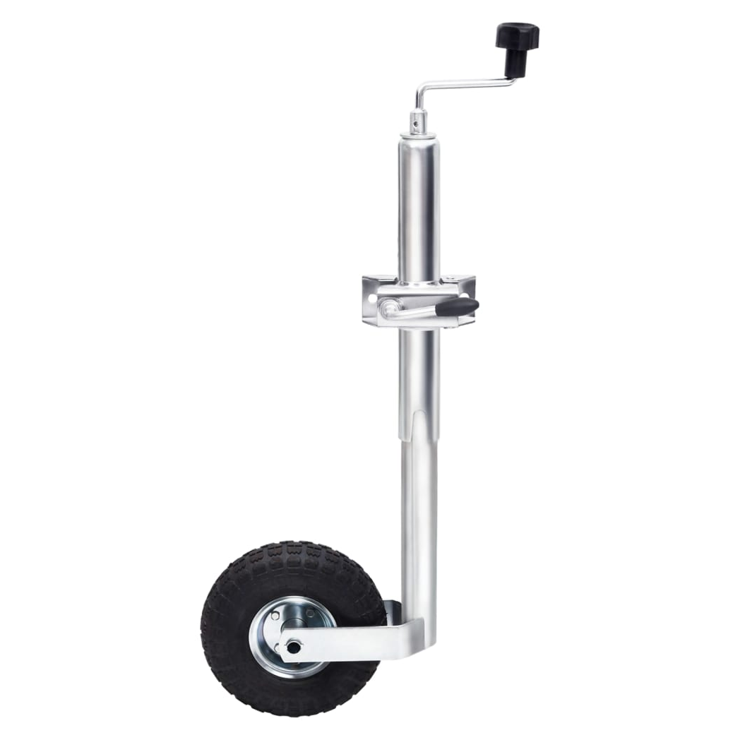 Jockey Wheel for Trailer with Split Clamp 48 mm Galvanised Steel