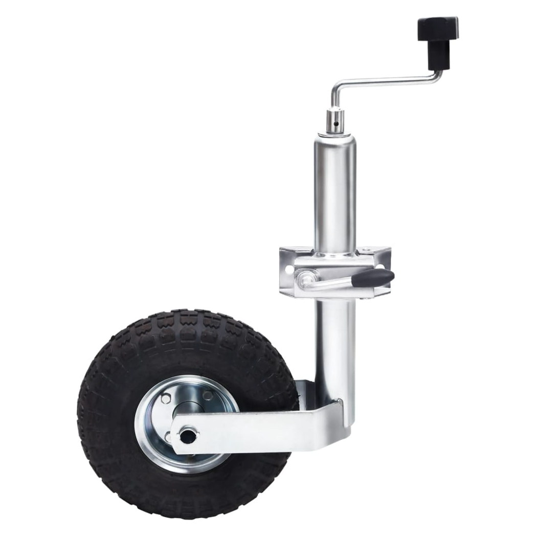 Jockey Wheel for Trailer with Split Clamp 48 mm Galvanised Steel