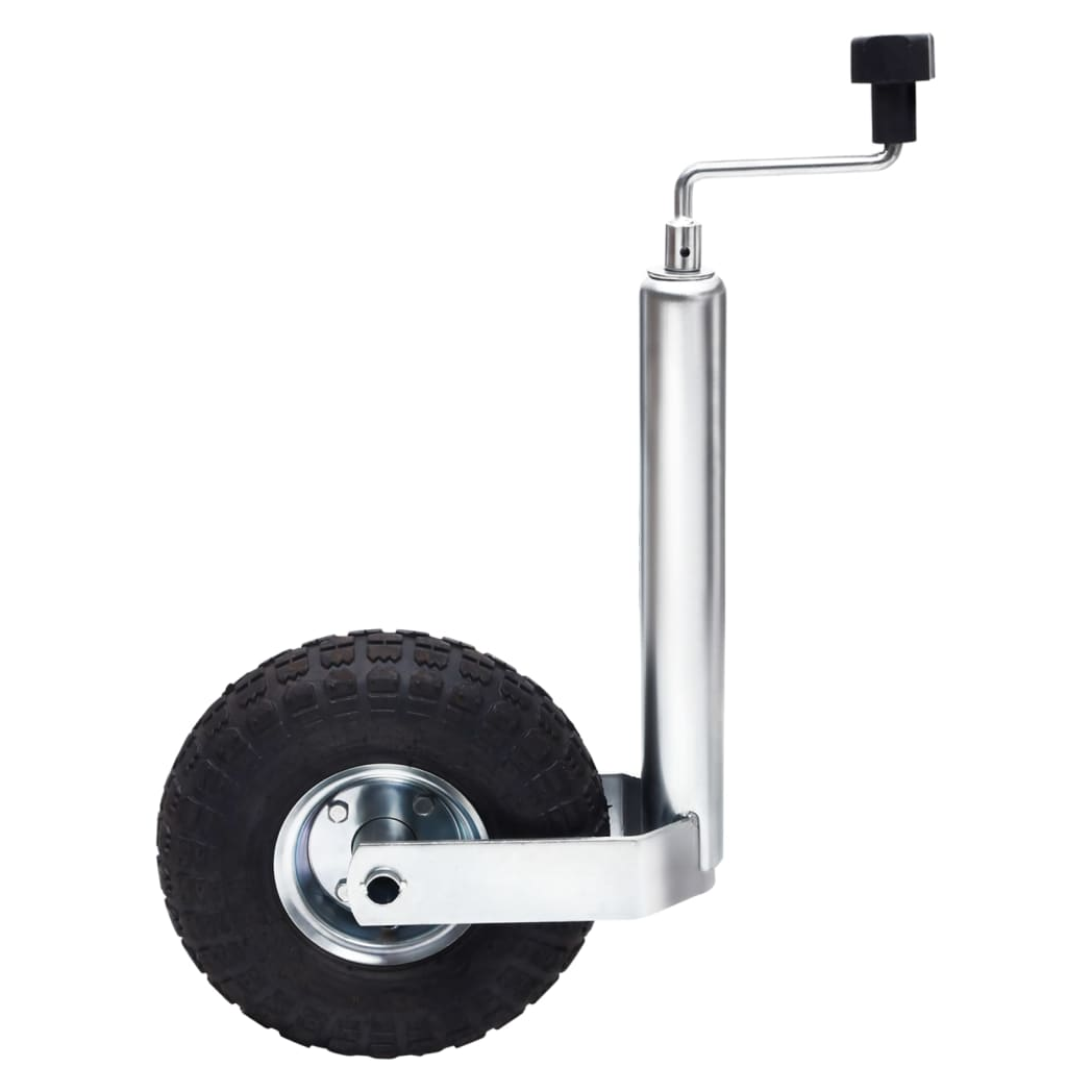 Jockey Wheel for Trailer with Split Clamp 48 mm Galvanised Steel