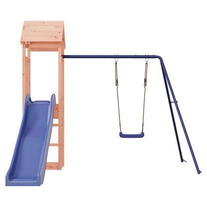Playhouse with Slide Swing Solid Wood Douglas