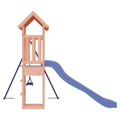 Playhouse with Slide Swing Solid Wood Douglas